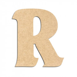 Lettre en bois à décorer R - Alphabet Seabird
