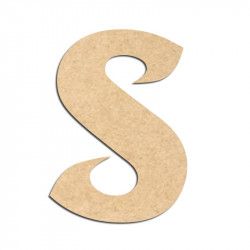 Lettre en bois à décorer S - Alphabet Seabird