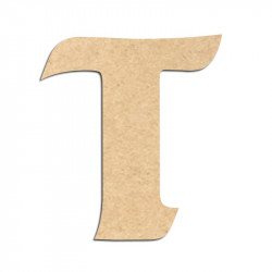 Lettre en bois à décorer T - Alphabet Seabird
