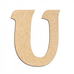 Lettre en bois à décorer U - Alphabet Seabird