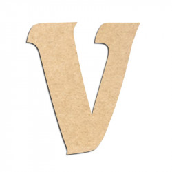 Lettre en bois à décorer V - Alphabet Seabird
