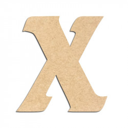 Lettre en bois à décorer X- Alphabet Seabird