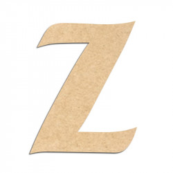 Lettre en bois à décorer Z - Alphabet Seabird