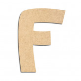 Lettre en bois à décorer F - Alphabet Treasure