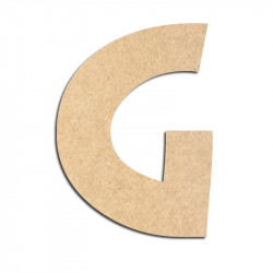 Lettre en bois à décorer G - Alphabet Treasure