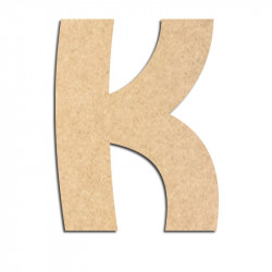 Lettre en bois à décorer K - Alphabet Treasure
