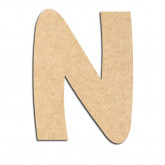 Lettre en bois à décorer N - Alphabet Treasure