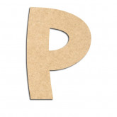 Lettre en bois à décorer P - Alphabet Treasure