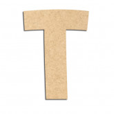 Lettre en bois à décorer T - Alphabet Treasure