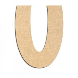 Lettre en bois à décorer U - Alphabet Treasure