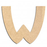 Lettre en bois à décorer W - Alphabet Treasure