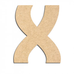 Lettre en bois à décorer X - Alphabet Treasure