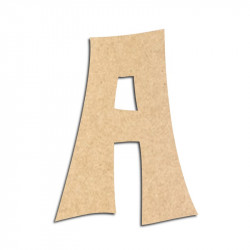 Lettre en bois à décorer A - Alphabet VTC
