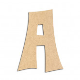 Lettre en bois à décorer A - Alphabet VTC