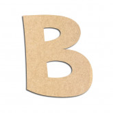 Lettre en bois à décorer B - Alphabet VTC
