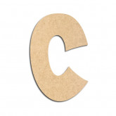 Lettre en bois à décorer C - Alphabet VTC