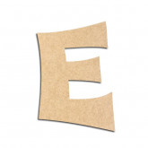 Lettre en bois à décorer E - Alphabet VTC