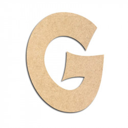 Lettre en bois à décorer G - Alphabet VTC
