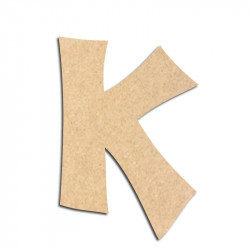 Lettre en bois à décorer K - Alphabet VTC