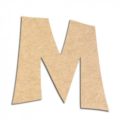 Lettre en bois à décorer M - Alphabet VTC