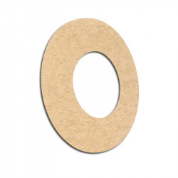 Lettre en bois à décorer O - Alphabet VTC