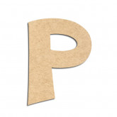 Lettre en bois à décorer P - Alphabet VTC