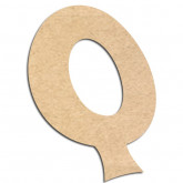 Lettre en bois à décorer Q - Alphabet VTC