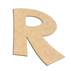Lettre en bois à décorer R - Alphabet VTC
