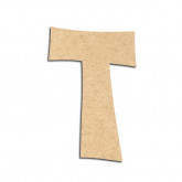 Lettre en bois à décorer T - Alphabet VTC