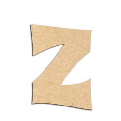 Lettre en bois à décorer Z - Alphabet VTC