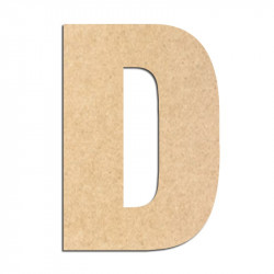Lettre en bois à décorer D- Alphabet Basic