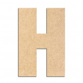 Lettre en bois à décorer H- Alphabet Basic