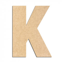 Lettre en bois à décorer K- Alphabet Basic