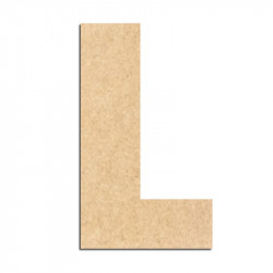 Lettre en bois à décorer L- Alphabet Basic L