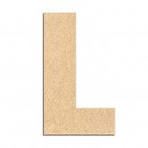 Lettre en bois à décorer L- Alphabet Basic L
