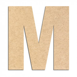 Lettre en bois à décorer M- Alphabet Basic