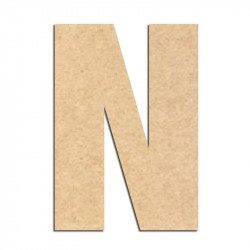 Lettre en bois à décorer N- Alphabet Basic