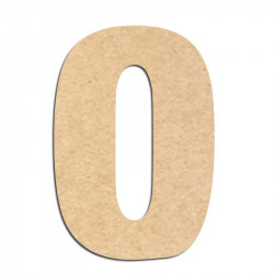 Lettre en bois à décorer O- Alphabet Basic