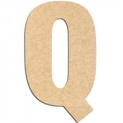 Lettre en bois à décorer Q- Alphabet Basic