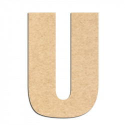 Lettre en bois à décorer U- Alphabet Basic