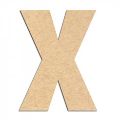 Lettre en bois à décorer X- Alphabet Basic