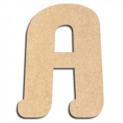 Lettre en bois à décorer A - Alphabet Coffee