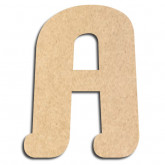 Lettre en bois à décorer A - Alphabet Coffee