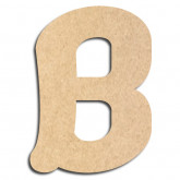 Lettre en bois à décorer B - Alphabet Coffee
