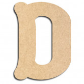 Lettre en bois à décorer D - Alphabet Coffee