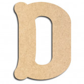 Lettre en bois à décorer D - Alphabet Coffee