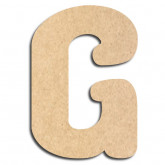 Lettre en bois à décorer G - Alphabet Coffee