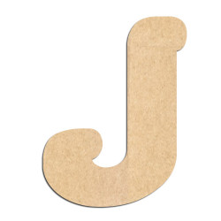 Lettre en bois à décorer J - Alphabet Coffee