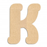 Lettre en bois à décorer K - Alphabet Coffee