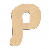 Lettre en bois à décorer P - Alphabet Coffee